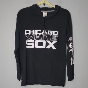 PINK Victoria's Secret Chicago WHITE SOX'S Black Hoodie